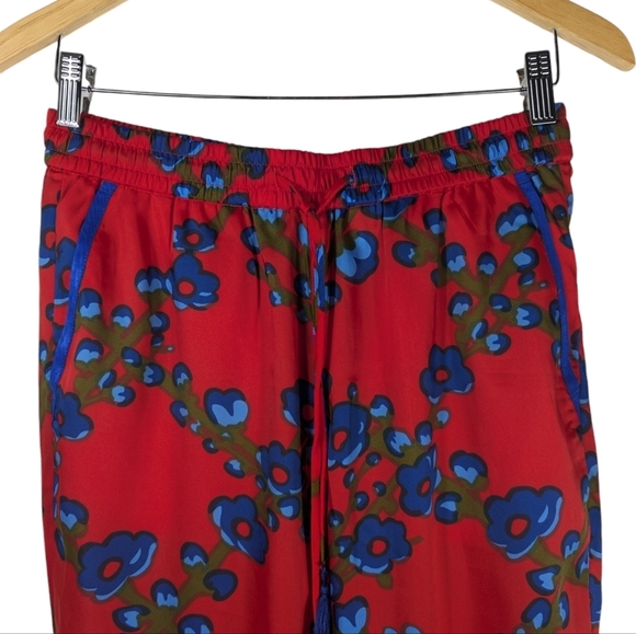 J Crew Women’s Drapey Pull-On Lattice Floral Preppy Satin Cropped Pant Slacks 4 - Picture 7 of 15